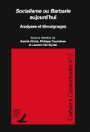 Klimis Sophie30 Caumières Philippe9 Van Eynde Laurent48 Socialisme ou barbarie aujourd’hui